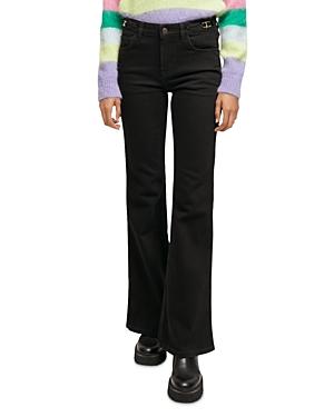 Maje Pramo Flared Jeans In Black