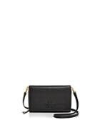 Tory Burch Mcgraw Flat Leather Wallet Crossbody