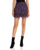 Aqua Floral Print Mini Skirt - 100% Exclusive