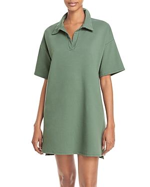 Aqua Sweatshirt Polo Mini Dress - 100% Exclusive