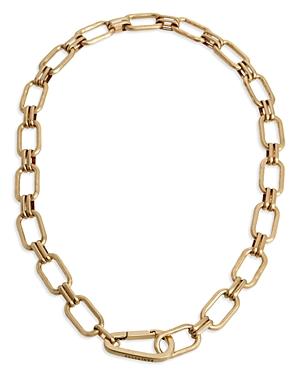 Allsaints Hammered Link Necklace, 18