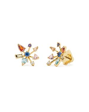 Kate Spade New York Mixed Cubic Zirconia Firework Flower Stud Earrings In Gold Tone