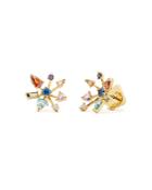 Kate Spade New York Mixed Cubic Zirconia Firework Flower Stud Earrings In Gold Tone