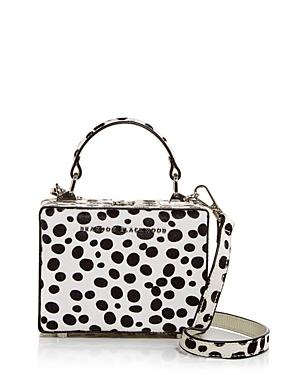 Brandon Blackwood Mini Kendrick Dalmatian Print Calf Hair Box Bag