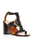 Chloe Women's Rony Leather T-strap Sandals
