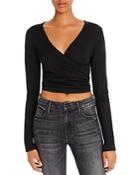 Rosie G Cropped Wrap Top