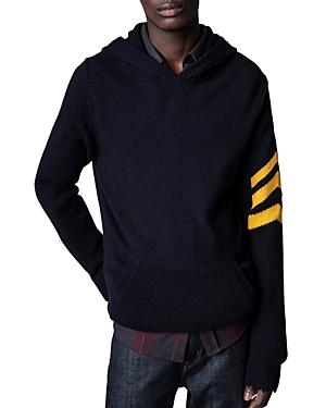 Zadig & Voltaire Clay Arrow Hooded Cashmere Sweater
