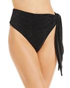 Ramy Brook Nova Metallic Side Tie Bikini Bottom