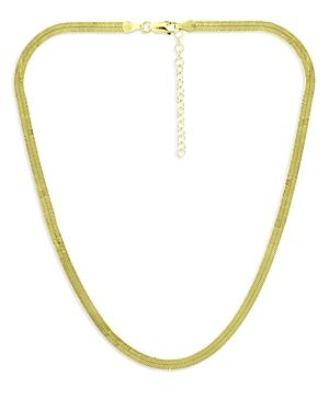 Aqua Herringbone Chain Necklace, 16 - 100% Exclusive