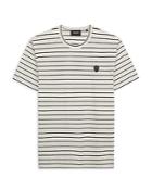 The Kooples Striped Smiley Skull Patch Tee