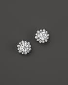 Diamond Stud Earrings In 14k White Gold, 1.0 Ct. T.w. - 100% Exclusive