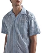 Nn07 Oliver Striped Pocket Shirt