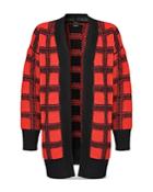 Pinko Cabreo Plaid Cardigan