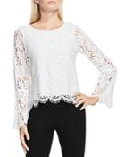 Vince Camuto Lace Scalloped Top