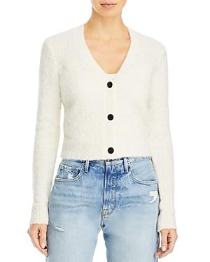 Frame Fuzzy Shrunken Cardigan
