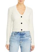 Frame Fuzzy Shrunken Cardigan