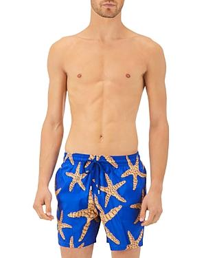 Vilebrequin Sand Starlet Printed Regular Fit Swim Trunks
