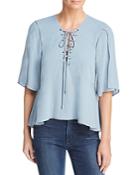 Lovers + Friends Boulevard Lace-up Top