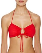 Shoshanna Criss Cross Cutout Bikini Top