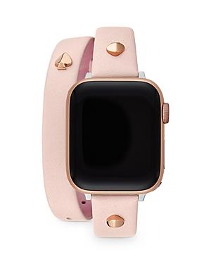 Kate Spade New York Blush Leather Double Wrap Apple Watch Strap