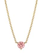 Lightbox Jewelry Solitaire Lab-created Diamond Pendant Necklace In 18k Yellow Gold-plated Sterling Silver, 18