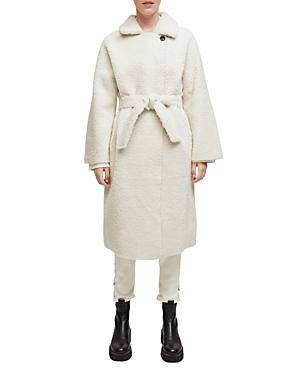 Maje Ginnie Reversible Sheep Skin Coat