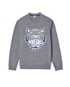 Kenzo Classic Embroidered Tiger Hooded Sweatshirt