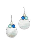 Ippolita Sterling Silver Wonderland Mother-of-pearl Doublet Circle Drop Earrings
