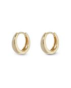 Apres Jewelry 14k Yellow Gold Geneva Huggie Hoop Earrings