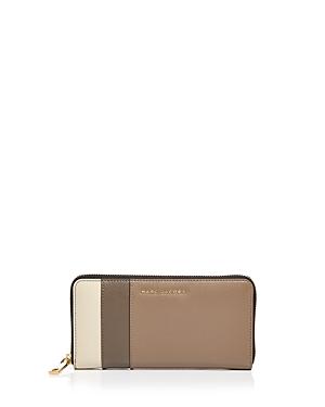 Marc Jacobs Standard Color Block Saffiano Leather Continental Wallet