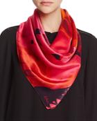 Echo Paint Spill Silk Square Scarf