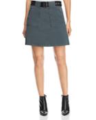 Kenneth Cole Twill A-line Mini Skirt