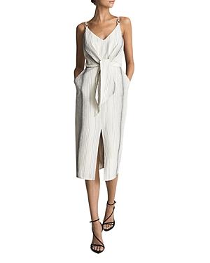 Reiss Kay Stripe Midi Dress
