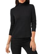 Vince Camuto Ribbed Mock Neck Top
