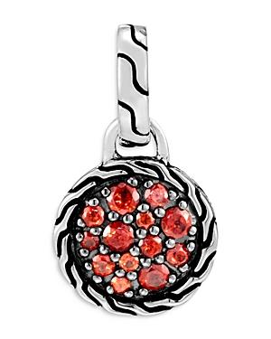 John Hardy Sterling Silver Classic Chain Pendant With Garnet