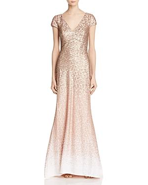 Carmen Marc Valvo Infusion Ombre Sequin Gown