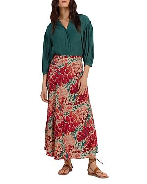Gerard Darel Baia Printed Maxi Skirt