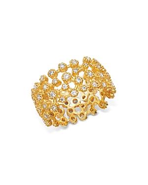 Bloomingdale's Diamond Scatter Statement Ring In 14k Yellow Gold, 1.0 Ct. T.w. - 100% Exclusive