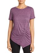 Marc New York Performance Ruched Asymmetric Tee