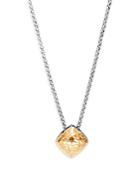 John Hardy Sterling Silver & 18k Yellow Gold Classic Chain Hammered Sugarloaf Pendant Necklace, 16-18