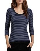 Michael Stars Andy Striped Scoop Neck Tee