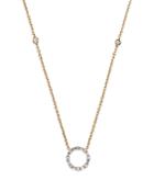 Bloomingdale's Diamond Circle Pendant Necklace In 14k Yellow Gold, 0.25 Ct. T.w. - 100% Exclusive
