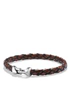 David Yurman Armory Leather Bracelet In Brown