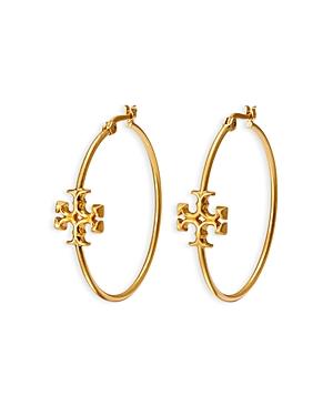 Tory Burch Kira Logo Hoop Earrings