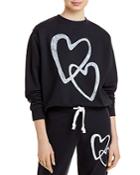 Aqua Heart Print Sweatshirt - 100% Exclusive