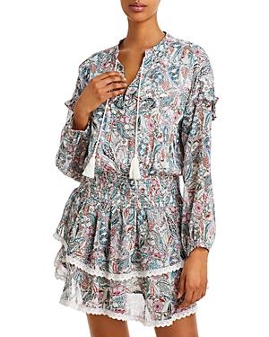Aqua Paisley Smocked Waist Dress - 100% Exclusive