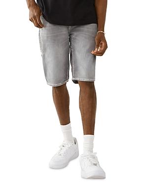 True Religion Ricky Denim Shorts In Gray Smokestack