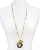 Tory Burch Coin Cluster Pendant Necklace, 33