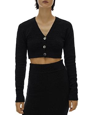 Helmut Lang Cloud Fuzzy Cropped Cardigan