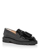 Stuart Weitzman Women's Mila Kiltie Fringe Platform Loafers